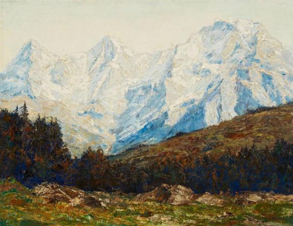 Mountain Landscape I by Otto Pippel