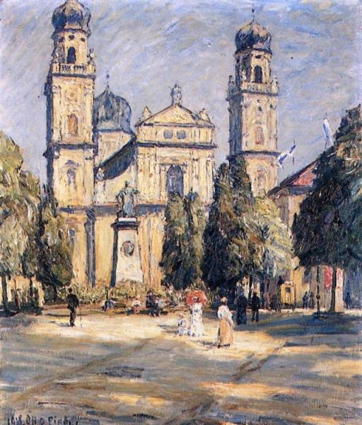 The Cathedral In Passau by Otto Pippel Oil Painting Reproductions