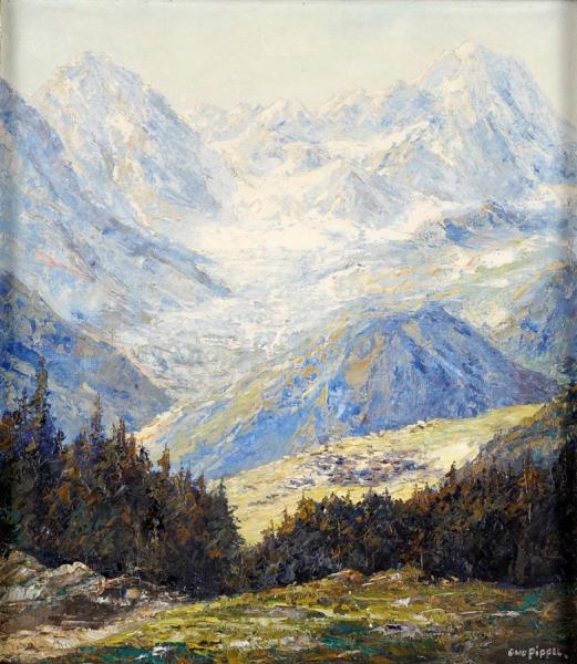 View Of Murren by Otto Pippel