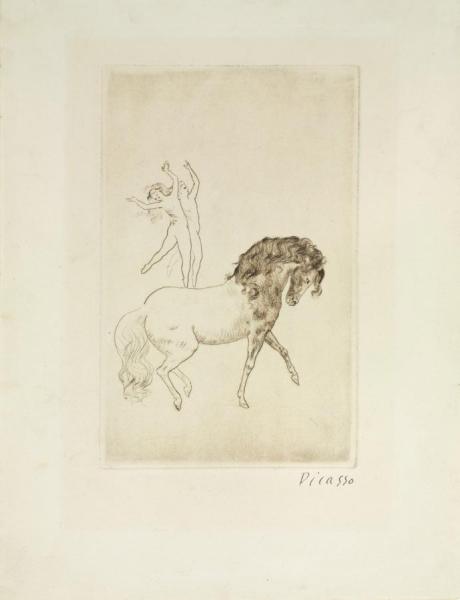 At The Circus by Pablo Picasso