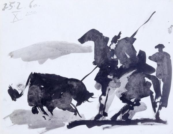 Bullfight Scene,1960 by Pablo Picasso