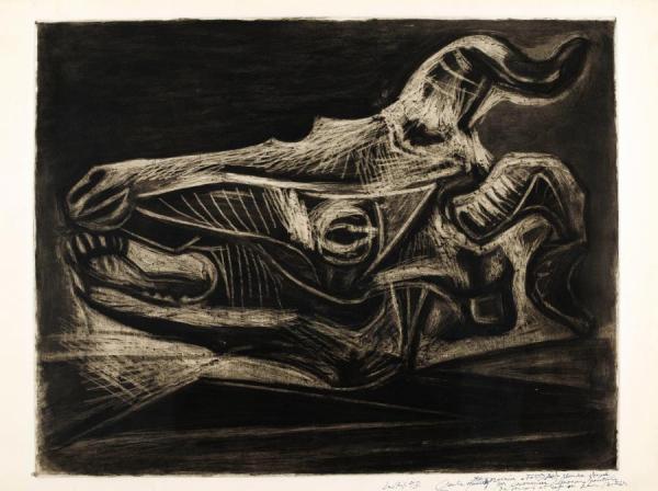 Pablo Picasso Crane De Chevre Sur Une Table, 1er Etat