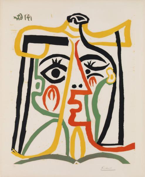 Head Of A Woman (tete De Femme) by Pablo Picasso