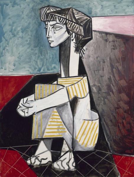 Jacqueline With Crossed Hands by Pablo Picasso