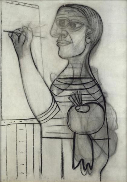 L'artiste Devant Sa Toile (the Artist Before His Canvas) by Pablo Picasso