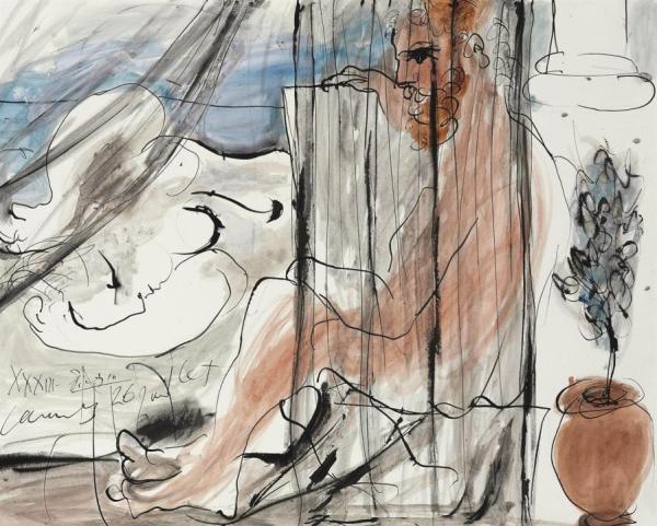 Le Peintre Et Son Modele by Pablo Picasso