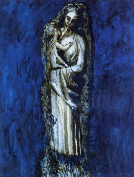 Madonna With Garland by Pablo Picasso
