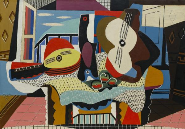 Mandolin And Guitar (mandoline Et Guitare) by Pablo Picasso