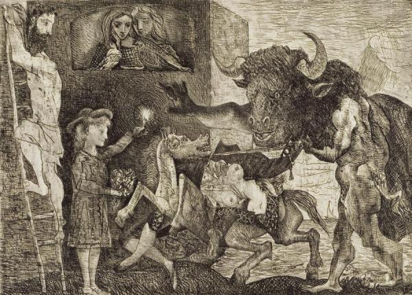 Minotauromachy by Pablo Picasso Oil Painting Reproductions