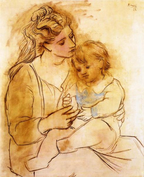 Pablo Picasso Mother And Child