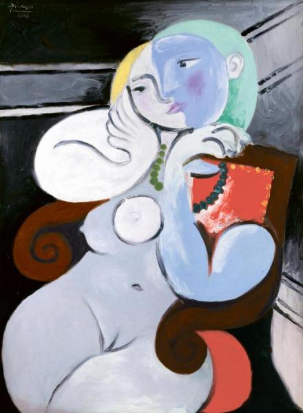 Nude Woman In A Red Armchair by Pablo Picasso