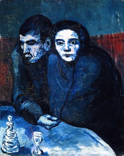 Poor Couple In A Cafe by Pablo Picasso