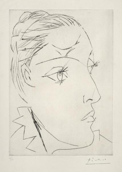 Portrait Of Dora Maar In A Chignon by Pablo Picasso