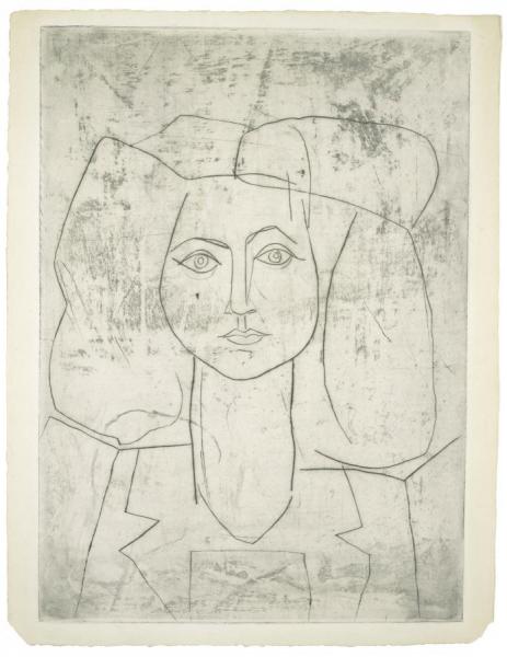 Portrait Of Francoise, Dressed In A Suit by Pablo Picasso