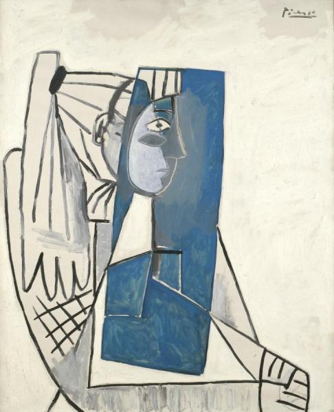 Portrait Of Sylvette David by Pablo Picasso Oil Painting Reproductions