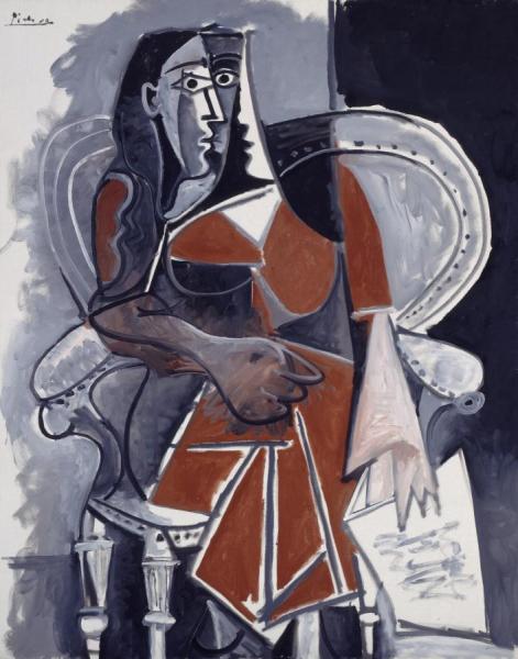 Seated Woman by Pablo Picasso