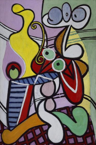 Still Life On A Pedestal Table by Pablo Picasso Oil Painting Reproductions