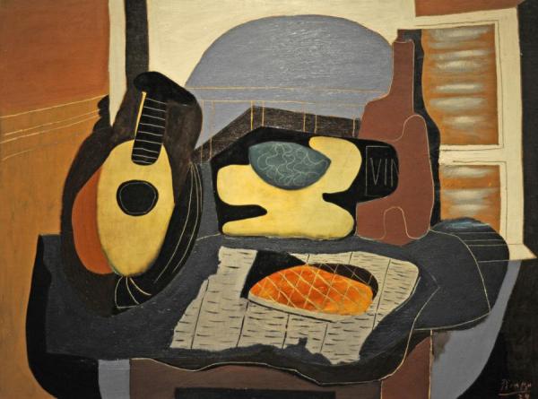 Still Life With Mandolin And Galette by Pablo Picasso