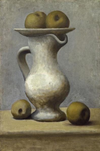 Still Life With Pitcher And Apples (nature Morte Au Pichet Et Aux Pommes) by Pablo Picasso