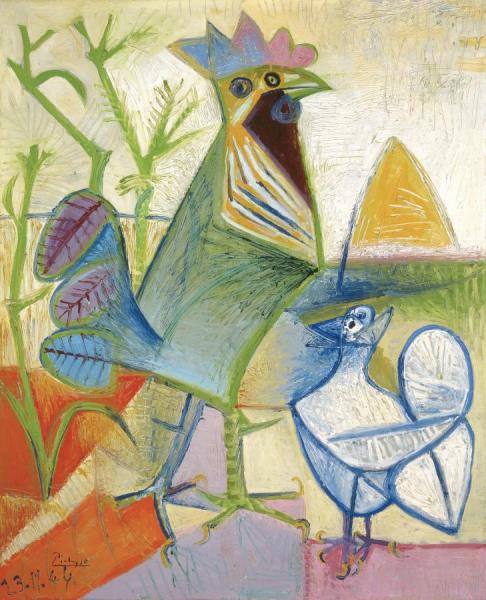 The Cock Of The Liberation (le Coq De La Liberation) by Pablo Picasso