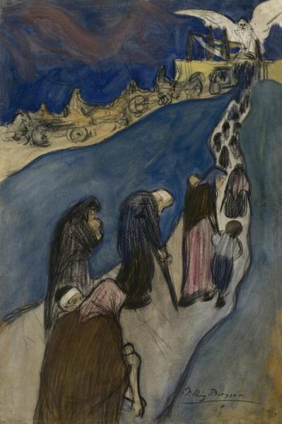 The End Of The Road (au Bout De La Route) by Pablo Picasso Oil Painting Reproductions