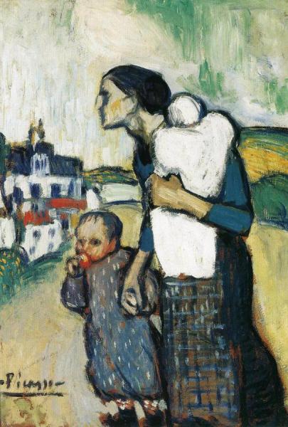 The Mother,1901 by Pablo Picasso