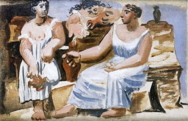 Three Women At A Fountain by Pablo Picasso