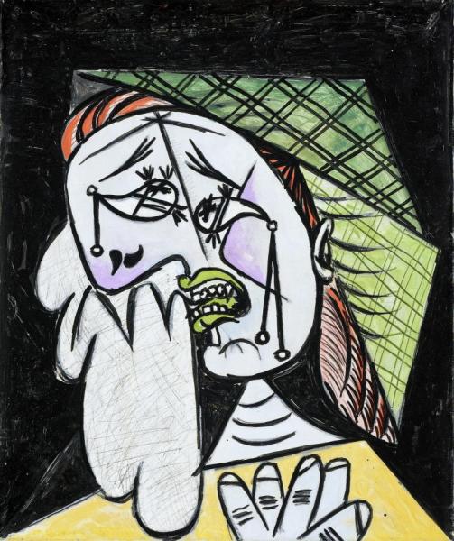 Weeping Woman With Handkerchief by Pablo Picasso