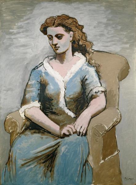 Woman Seated In A Armchair by Pablo Picasso