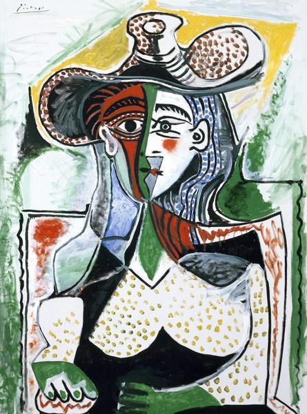 Woman With A Large Hat by Pablo Picasso