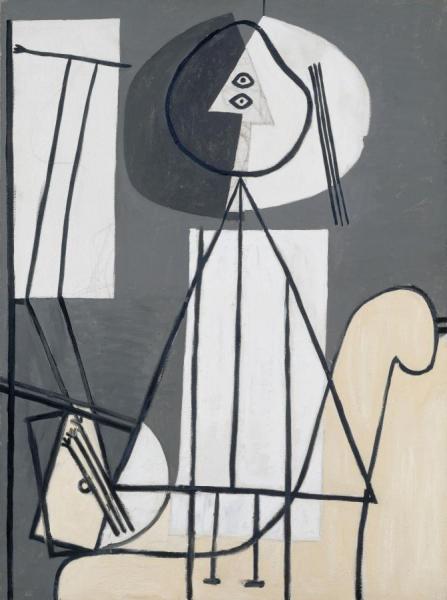 Woman With Palette And Easel by Pablo Picasso