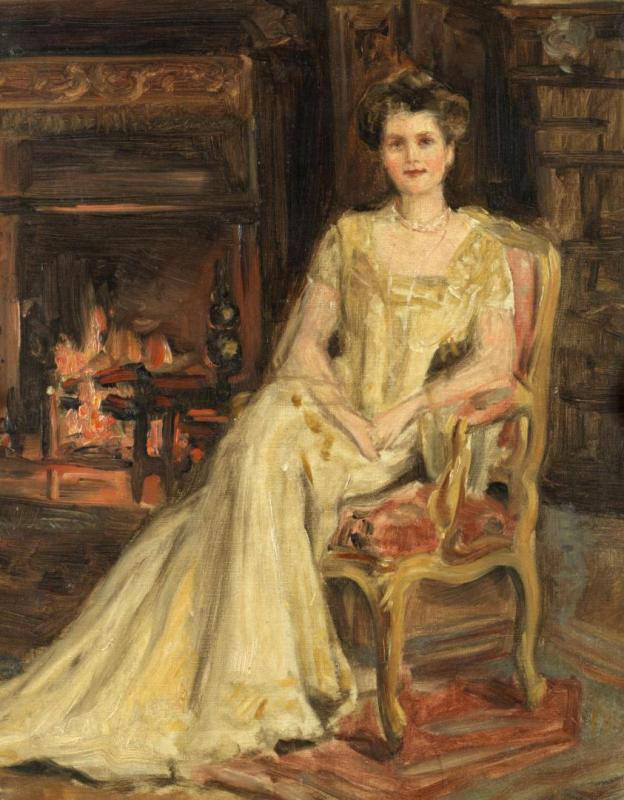 Portrait Of A Seated Lady by Paja Jovanović