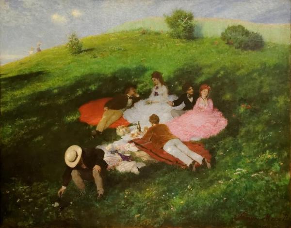 Picnic In May by Pal Szinyei-merse