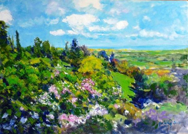 La Valle Dei Rododendri by Paolo La Commare Oil Painting Reproductions