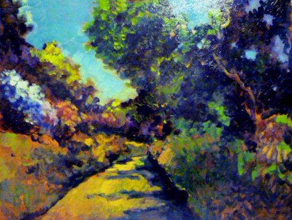 Luci Ed Ombre Nel Parco (bozzetto) by Paolo La Commare Oil Painting Reproductions