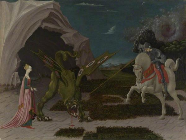 Saint George And The Dragon by Paolo Uccello
