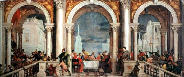 Feast In The House Of Levi by Paolo Veronese