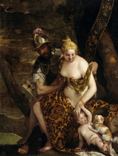 Mars, Venus And Cupid by Paolo Veronese