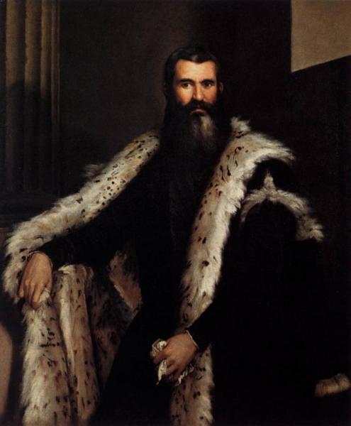 Portrait Of A Gentleman In A Fur by Paolo Veronese
