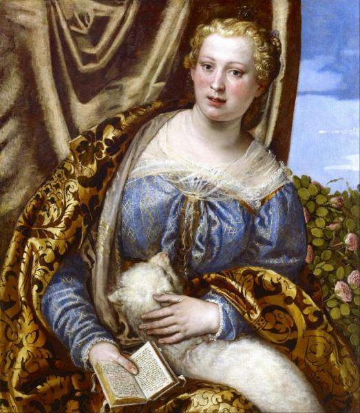 Portrait Of A Lady As Saint Agnes by Paolo Veronese Oil Painting Reproductions