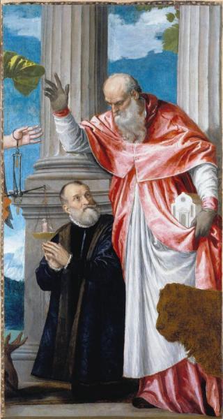 St Jerome And A Donor by Paolo Veronese