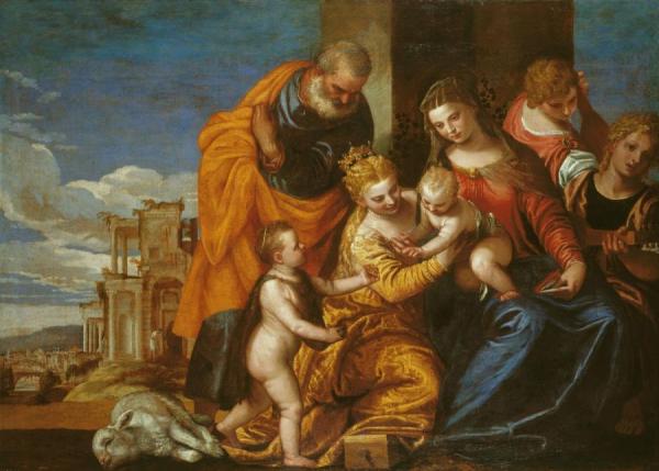 The Mystic Marriage Of Saint Catherine Of Alexandria by Paolo Veronese