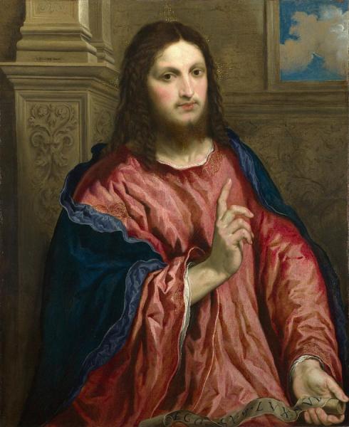 Paris Bordone Christ As 'the Light Of The World'