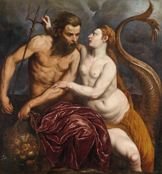 Neptune And Amphitrite by Paris Bordone