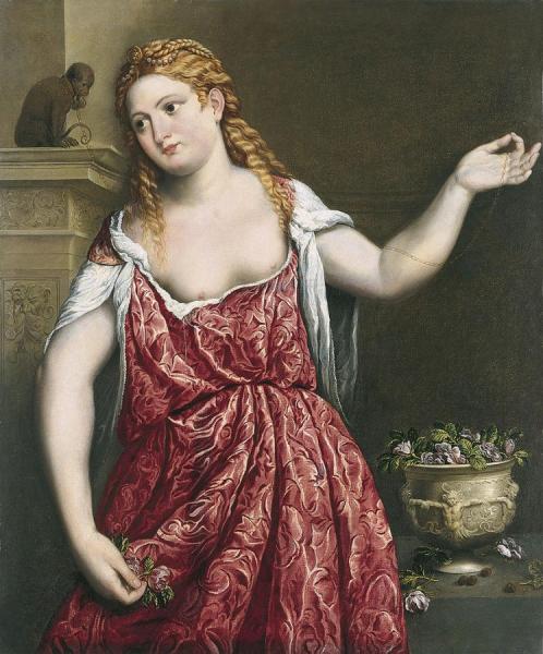 Paris Bordone Portrait Of A Young Woman