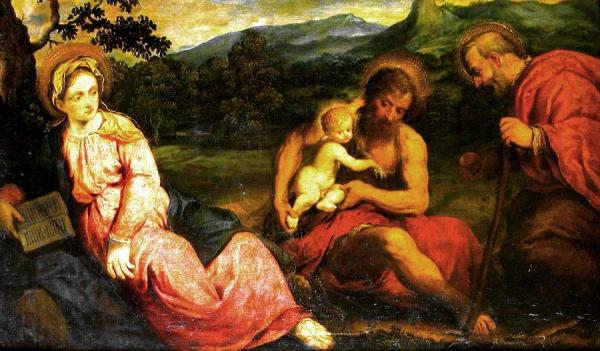 The Holy Family by Paris Bordone