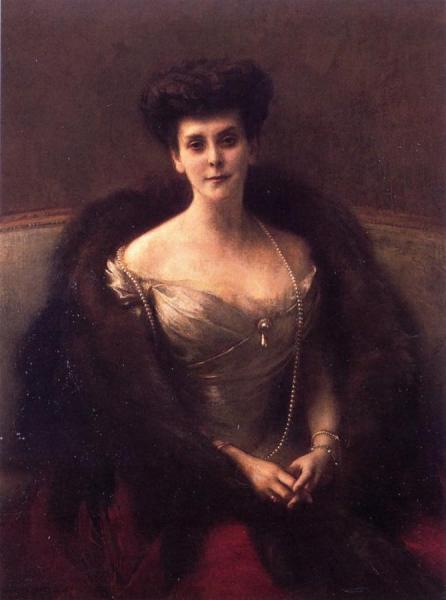 Portrait Of Princess O. V. Paley (countess Hohenfelsen) by Pascal Dagnan-bouveret Oil Painting Reproductions