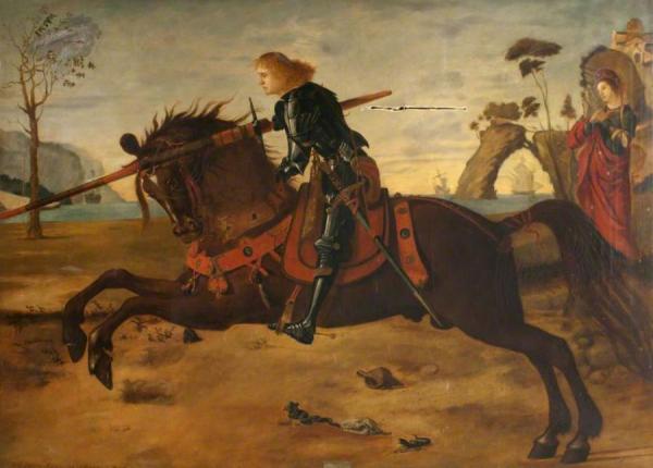 Saint George (after Vittore Carpaccio) by Patrick William Adam Oil Painting Reproductions