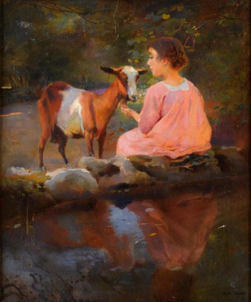 At The Fountain, Algiers by Paul-alexandre-alfred Leroy