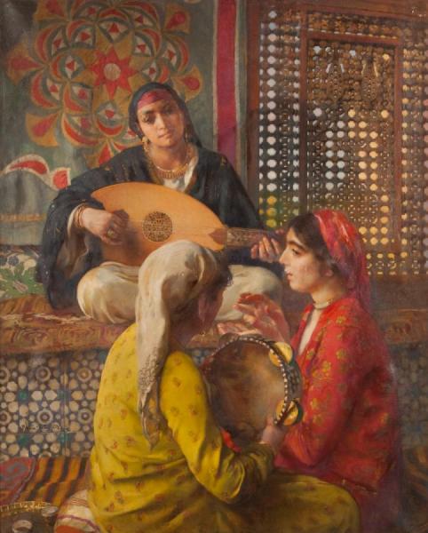 The Musicians by Paul-alexandre-alfred Leroy